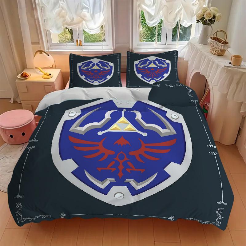 Hylian Shield Legend Artwork Print 3Pcs Bedding Setduvet Cover With 2 Bedropillowcase Home Birthday Gift