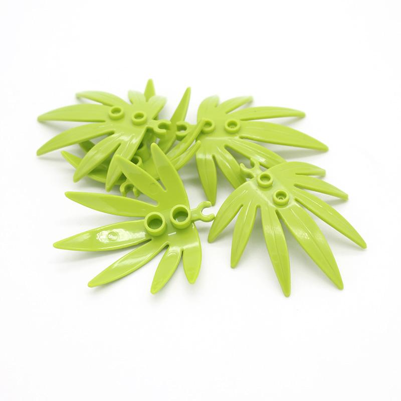 Moc Palm leaf Garden DO-IT-YOURSELF 10884 Enlighten Building Blocks Block Bricks Works With featuring Assembles Particles