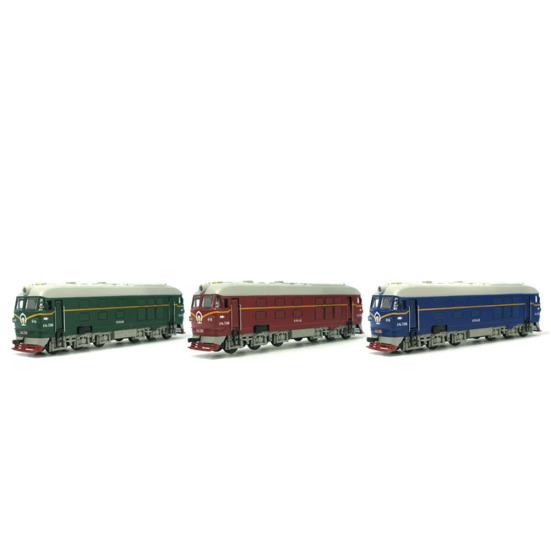 Retro Diecast Dongfeng Locomotive Train Pull Back with LED Sound Kids Toy