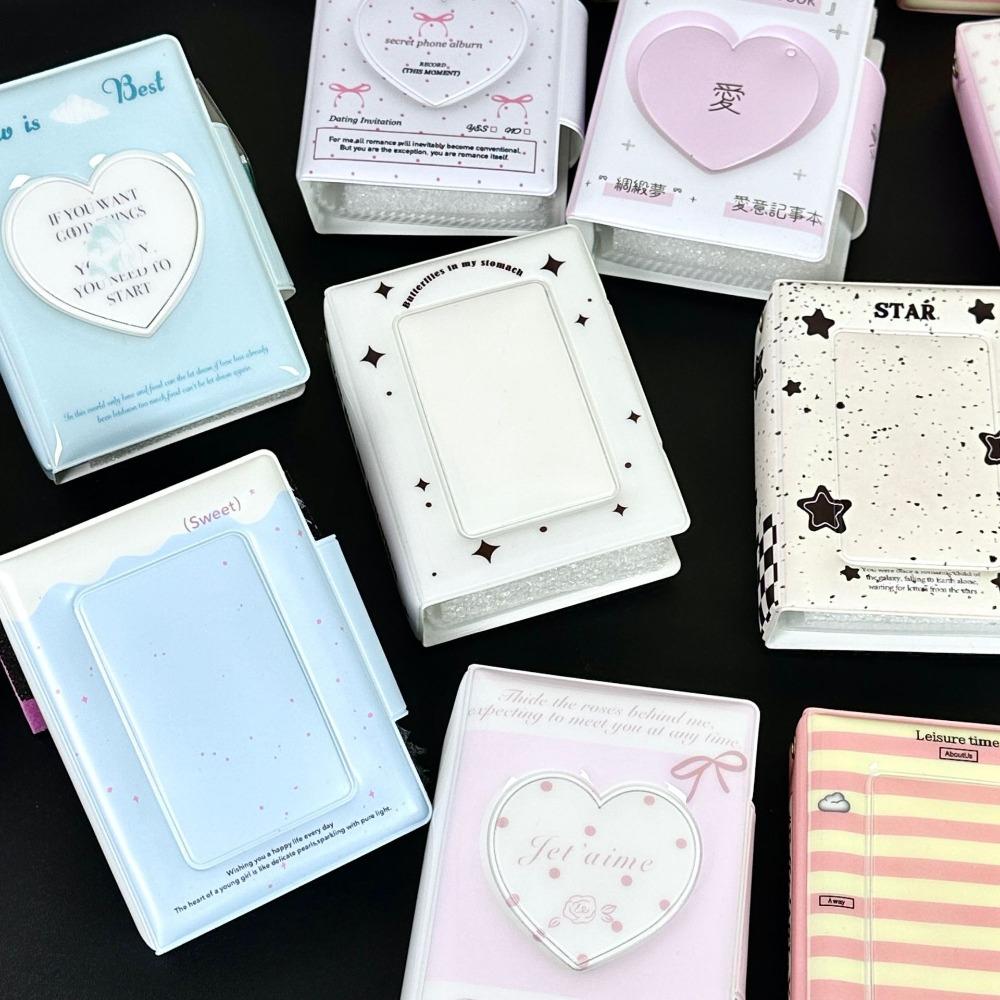 Love Bow Card Album PVC Idol Card Collect Book High Quality Postcard Book