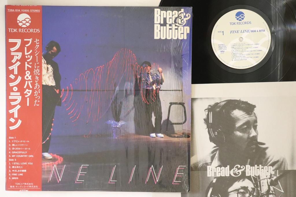 LP Пластинка BREAD & BUTTER - Fine Line T28A1014 TDK 1983 Япония Оби Японский Поп/Рок Б/У