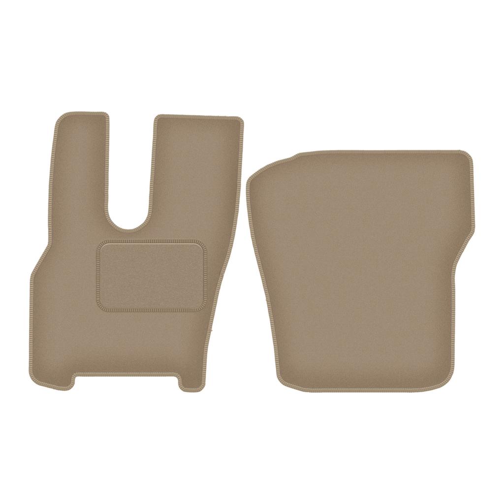 Dywaniki samochodowe welurowe do: DAF XG ciężarowy(prawy fotel pneumat) (2022-) beżowe