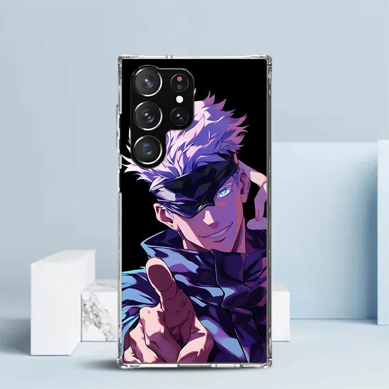 Kaisen J-Jujutsu Годжо Сатору Чехол для телефона Samsung Galaxy S24 S25 Edge S26 Ultra S22 S23 Plus S21 + S20 FE Мягкий ТПУ задняя крышка
