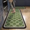 Diatomite Kitchen Mat with Oil-Proof Surface, Anti-Slip Bathroom Rug for Wet Floors - 50x80cm To 60x180cm Retro Patterns