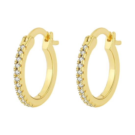 1 пара женских сережек-обнимашек с кубическим цирконием, круглая форма, подарок на день рождения, свадьбу, поездки на работу, выпускной, ювелирные изделия, серьги-кольца