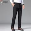 Tucano Мужские прямые брюки с защитой от складок в стиле business casual