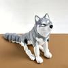 3D-печатная шарнирная фигурка хаски с гибкими суставами и реалистичным видом. Идеально подходит для домашнего декора и подарков для любителей волков.