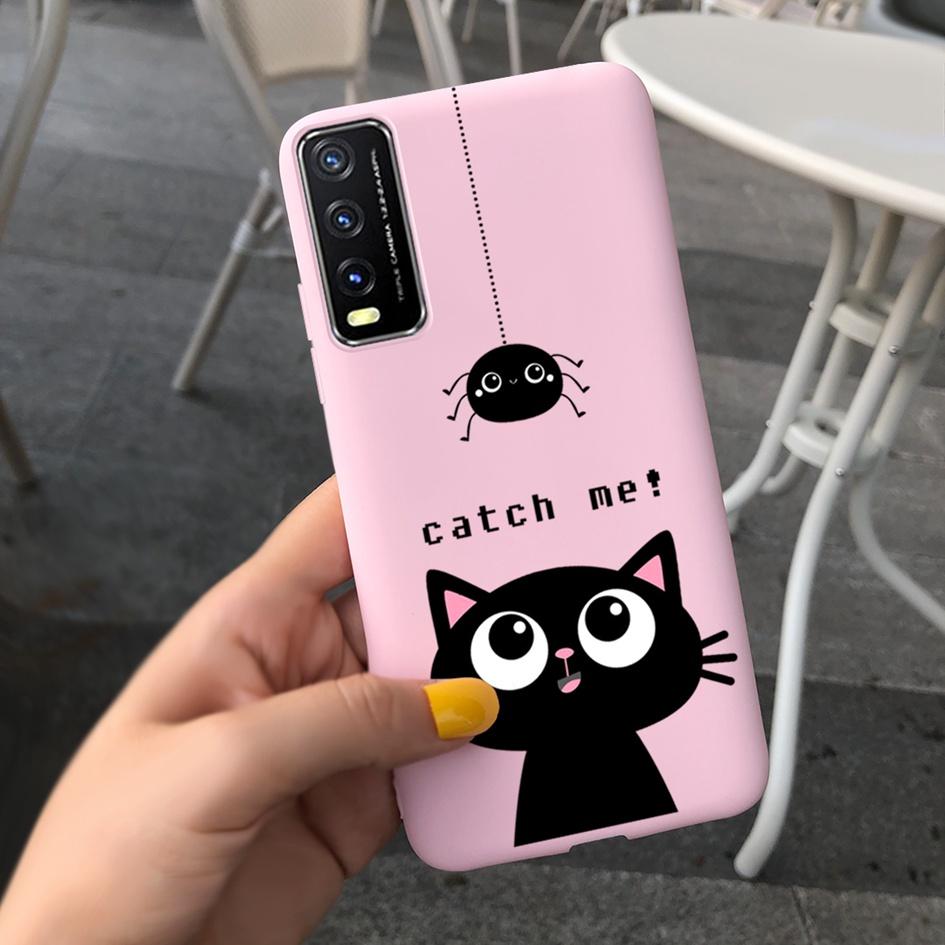 Для Vivo Y20 Y20i 2021 Чехол Силиконовый Модный Цветочный с Ромашками и Подсолнухами Мягкая Защитная Крышка для Телефона Для Vivo V2029 V2027 V2032 Y 20 Y 20i Coque