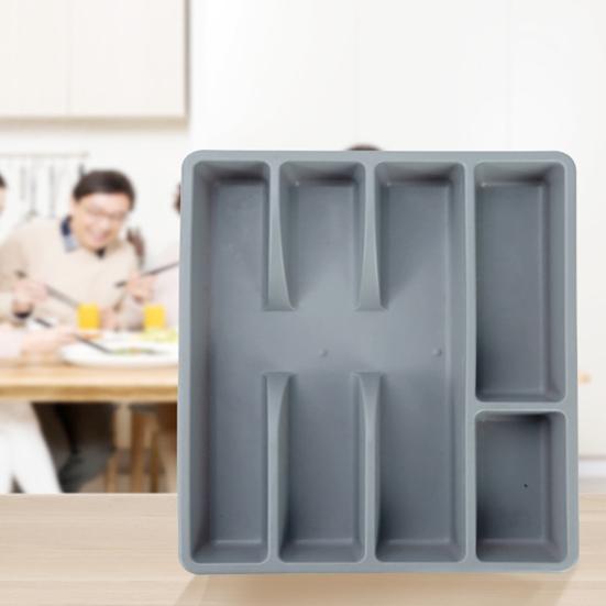 Ящик для хранения столовых приборов, классификационная организация, большая емкость, несколько отделений, лоток для посуды, вилка, палочки для еды