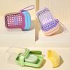 Mini Soap Box Sealed Drain with Lid New Portable Soap Box Travel Soap Box Transparent Light Luxury High-end