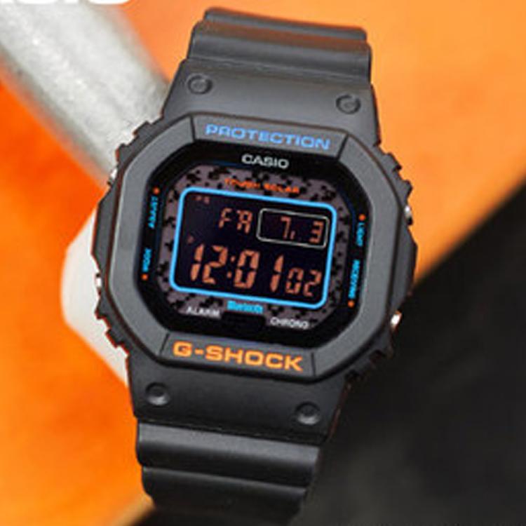 Casio Специальное издание часов с тематикой Городская Битва, Городской Неоновый Сон, Кубическая Коробка, Кварцевый Механизм, Мужские часы, Черный GW-B5600CT-1PRT