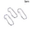 1/3/5 шт. Металлические овальные брелоки Карабин Защелкивающиеся крючки Пружинные открывающиеся пряжки Для DIY Соединитель собачьей цепи Подвески Брелок для сумки