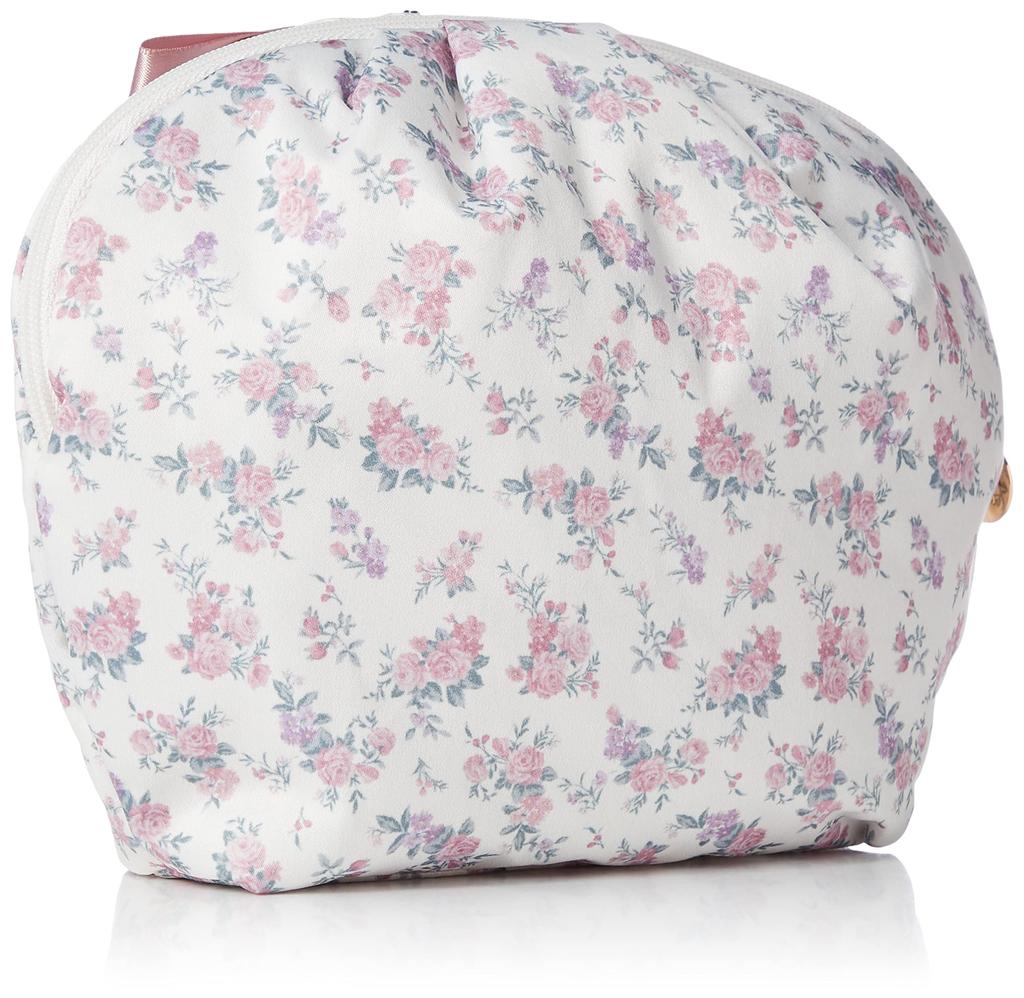 De Косметичка с цветочным принтом и лентой Ivory [Maison Fleur]