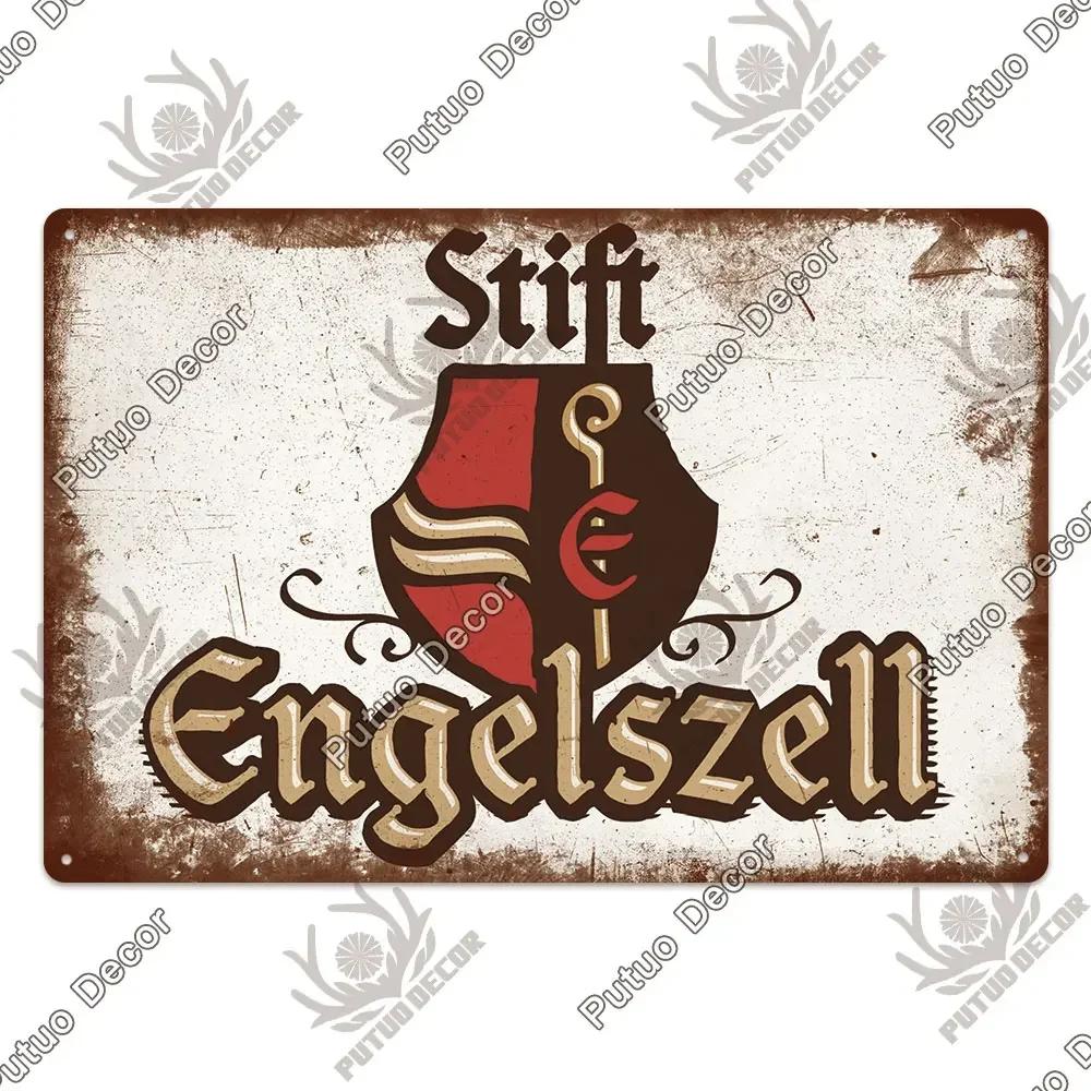 Putuo Decor's Belgium Beer Metal Plaque Retro Wall Art for Pub Bar Man Cave Club Vintage Style Decorative Sign