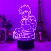 3D светильник Bakugo My Hero Academia для декора спальни, подарок на день рождения, манга, гаджет My Hero Academia, лампа Katsuki Bakugo