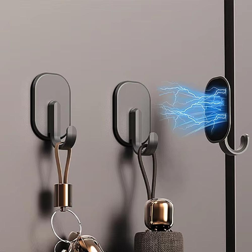 1/2/3/4PCS Heavy Duty Magnetic Hook Key Hanger Key Towel Storage Holder for Home Kitchen Storage