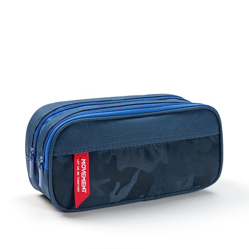 Двухслойный камуфляжный пенал для мальчиков - Многосекционная сумка для канцелярских принадлежностей для учеников средней школы