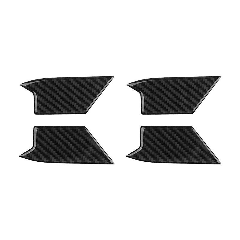 4 шт., углеродное волокно, автомобильная дверная ручка, накладка на чашу, наклейки для Volkswagen Vw Golf 8 Mk8, автоаксессуары для интерьера
