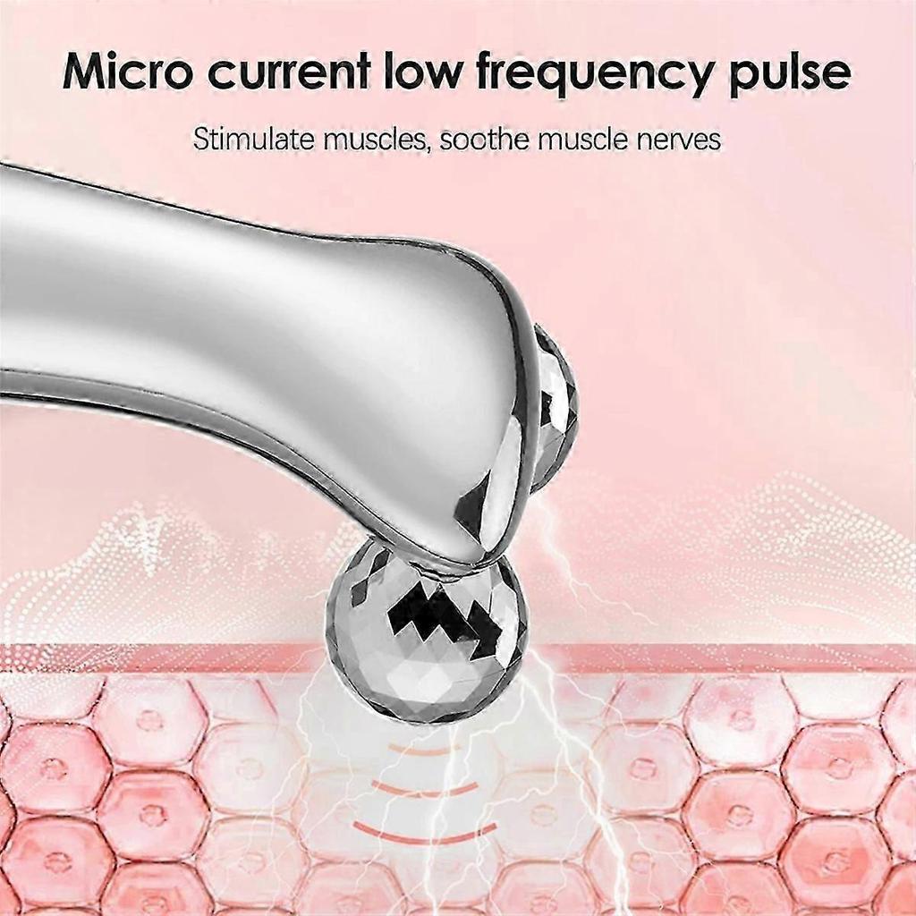 Micro-Current Facial Roller for Skin Tightening and Lifting Massage Beauty Tool