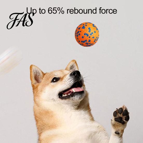 Dog Training Toy Ball High Elastic Bite Resistant Anxiety Relief with Unique 3D Protrusions for Aggressive Chewers Interactive Pet Supplies