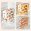 Slide Organizer Egg Roller Rack Four Tier Refrigerator Egg Storage Box High Quality Egg Dispenser