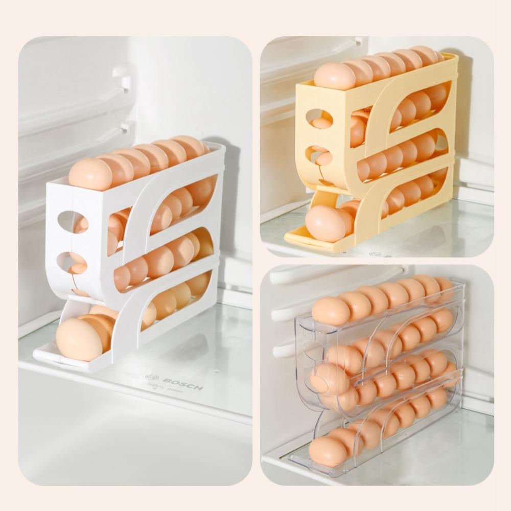 Slide Organizer Automatic Egg Roller Four Tier Egg Organiser New Egg Dispenser