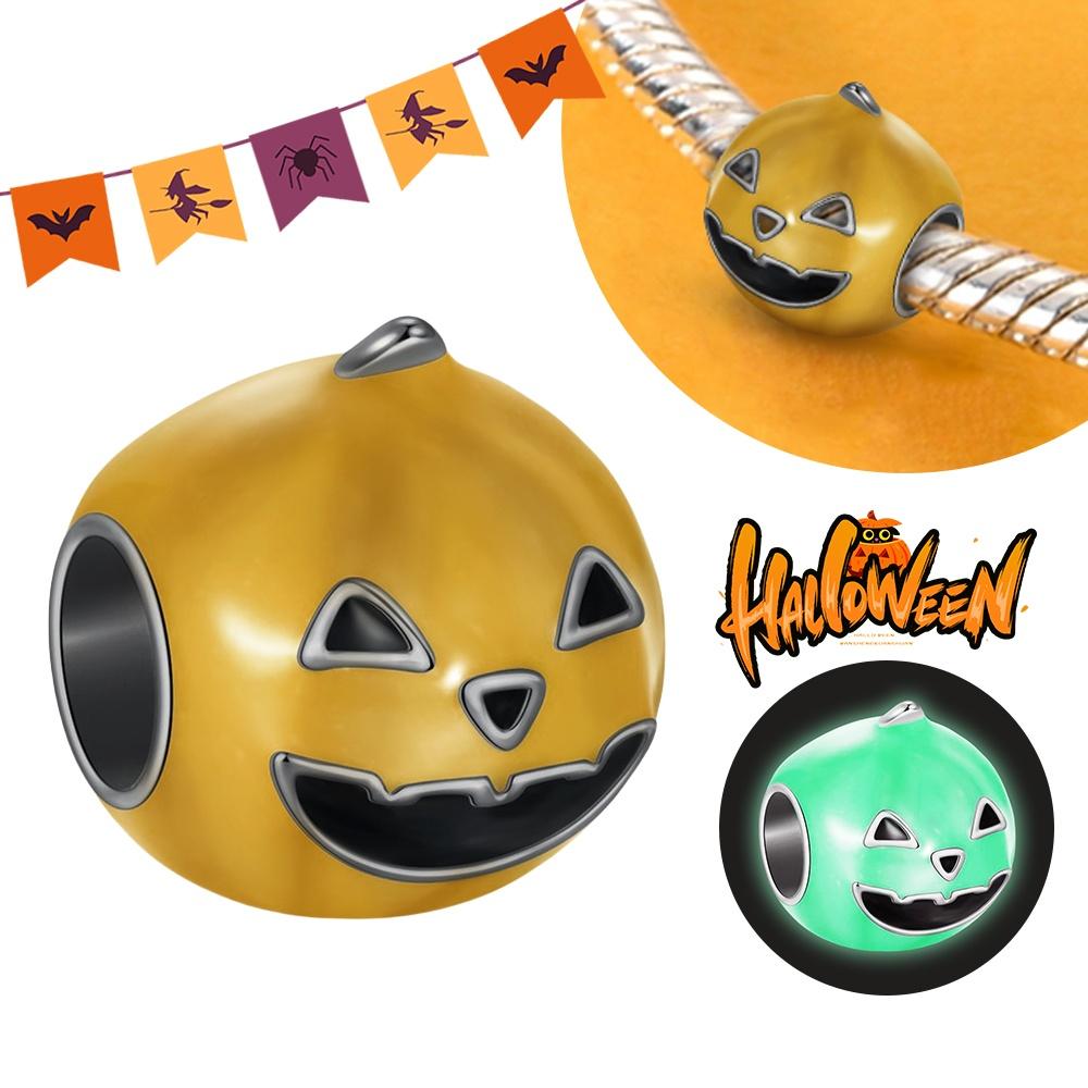 Хэллоуин Вечеринка Медный Светящийся Скелет Гроб Подвеска Бусины Подходят Браслет-шарм Для Изготовления Ювелирных Изделий Женские Подарки