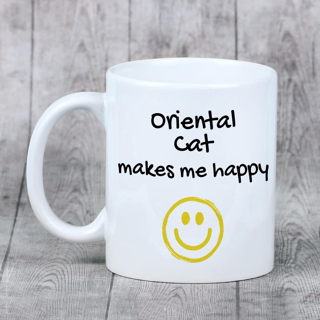 Oriental - cat mug, cheerful mug for a dog lover, personalized gift from the Art-Dog brand