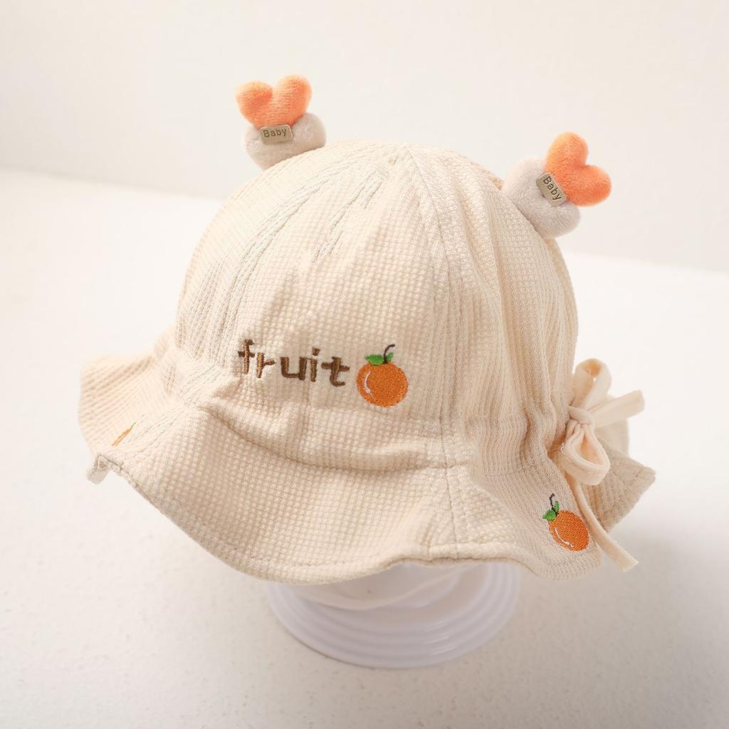 Cute Baby Bucket Hat for Spring and Autumn Adorable Newborn Sun Protection Cap for Boys and Girls Soft Brimmed Fisherman Hat