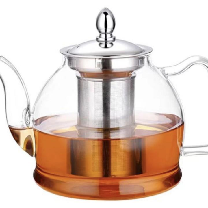 Чайник из высокопрочного боросиликатного стекла для электрических и индукционных плит, термостойкий чайник, чайный сервиз.