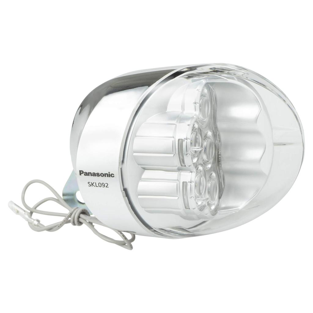 Panasonic Hub Dynamo Headlight for CP W58 X D59 X SKL092 5-LED Bicycles, White, H74mm,