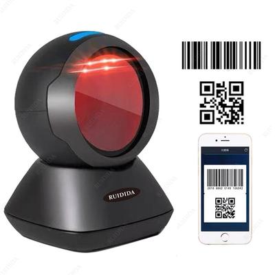 Настольный сканер QR-кодов Беспроводной USB Проводной Считыватель штрих-кодов Платформа Автоматическое сканирование Сканер штрих-кода 1D 2D Настольный считыватель штрих-кода
