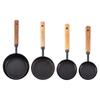 8-Piece Stainless Steel Measuring Cups & Spoons Set with Acacia Wood Handles for Baking & Coffee Seasoning