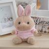 Плюшевый Причудливый Брелок Кролик Очаровательная Мягкая Игрушка Кукла с Разноцветными Вариантами Одежда