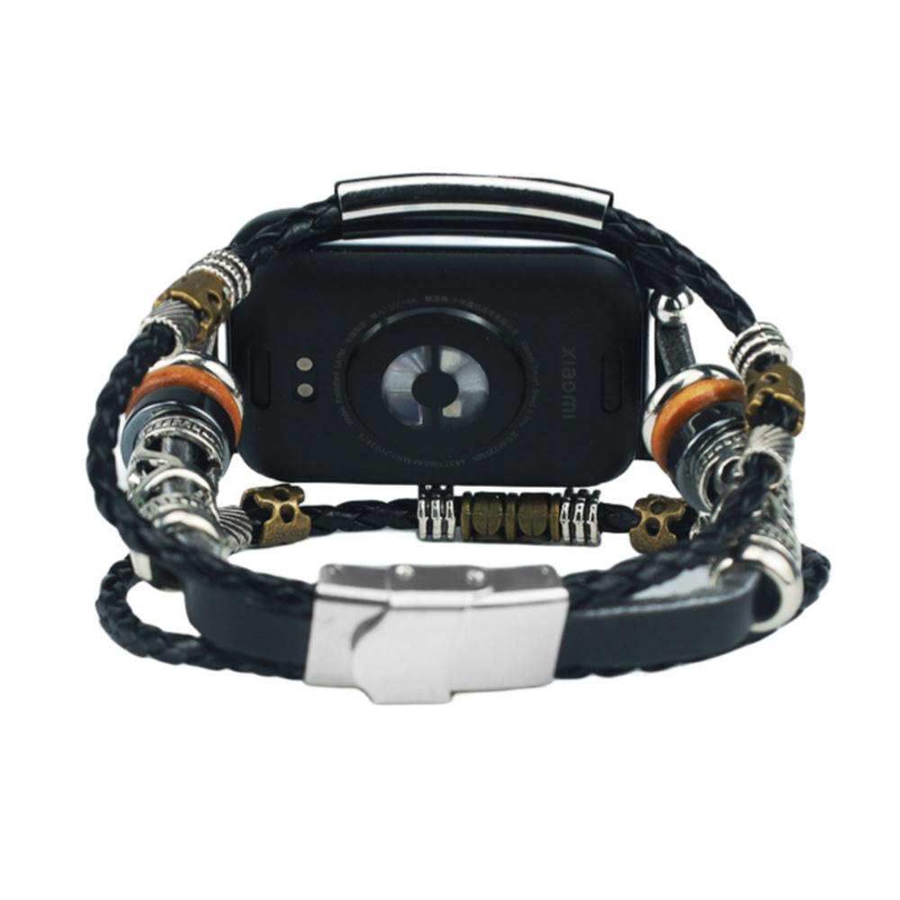 For Xiaomi Smart Band 8 Pro Watch Band Retro Ethnic Style Beads Watch Strap Bracelet