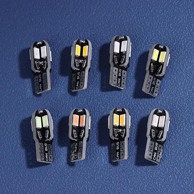 10 шт. Автомобильная светодиодная лампа T10 5730 SMD Декодирующая лампа для чтения Указатель поворота Маленькая лампа номерного знака