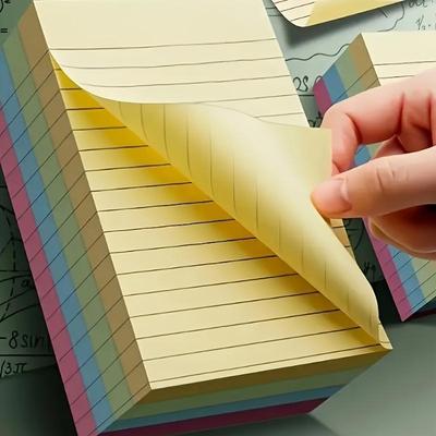 Набор липких заметок 400 страниц Портативные линованные клейкие блоки для заметок для записей Офис Дом и Школа Использование Бумажный материал