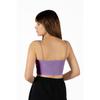 2-pack Women Black-white Rope Strap Cotton Crop Top Bustier Blouse Singlet