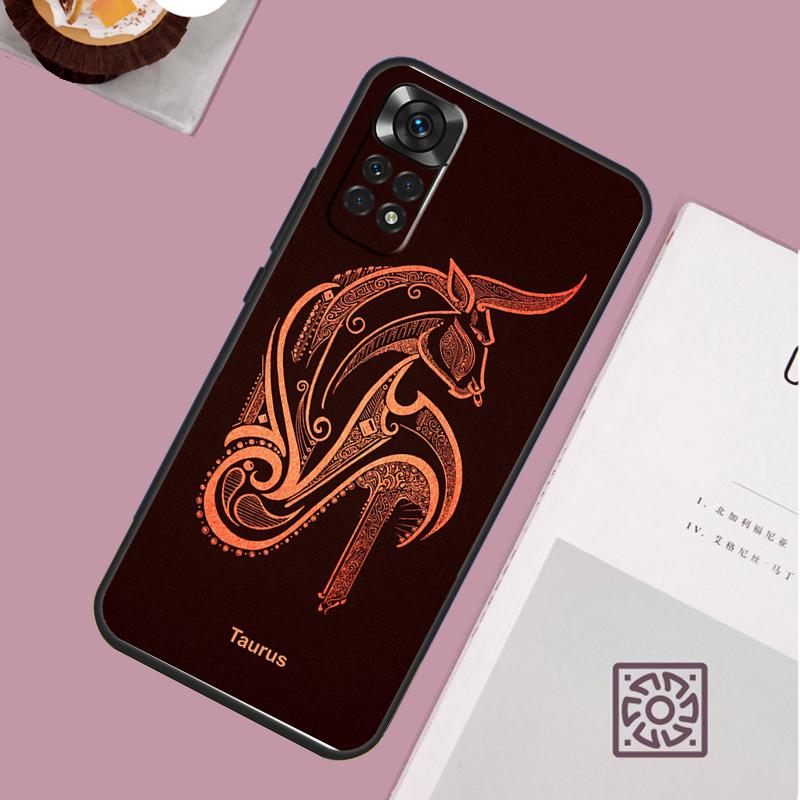 Чехол для телефона со знаком зодиака для Xiaomi Redmi Note 13 12 12S 12C 13C 10 10C 9 9C 10S 11S 11 Pro Мягкая крышка