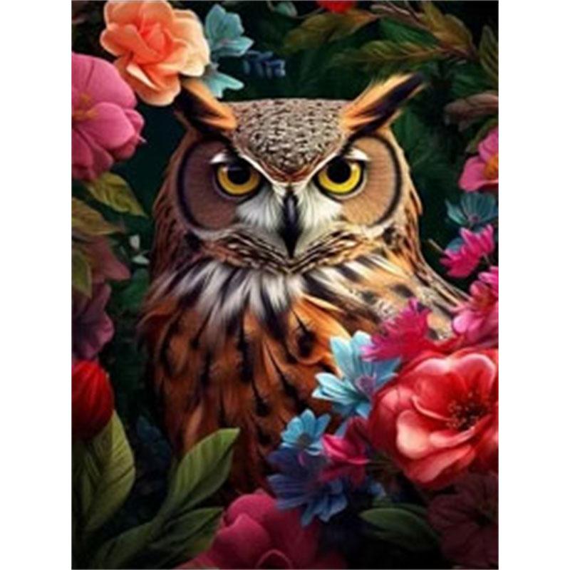 DIY Diamond Painting Flowers and Animals Cross Stitch Kit Mosaic Art Diamond Painting Full Circle/Square Diamond Home Decoration