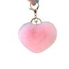 Heart Shaped Faux Pompom Keychain For Car Handbag Furry Keyrings For Backpacks Purse Accessories
