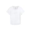 Футболка Li Ning Fitness Series Casual Solid Color Letter Quick-Dry Cool с коротким рукавом для женщин, топы белого цвета ATSS406-8