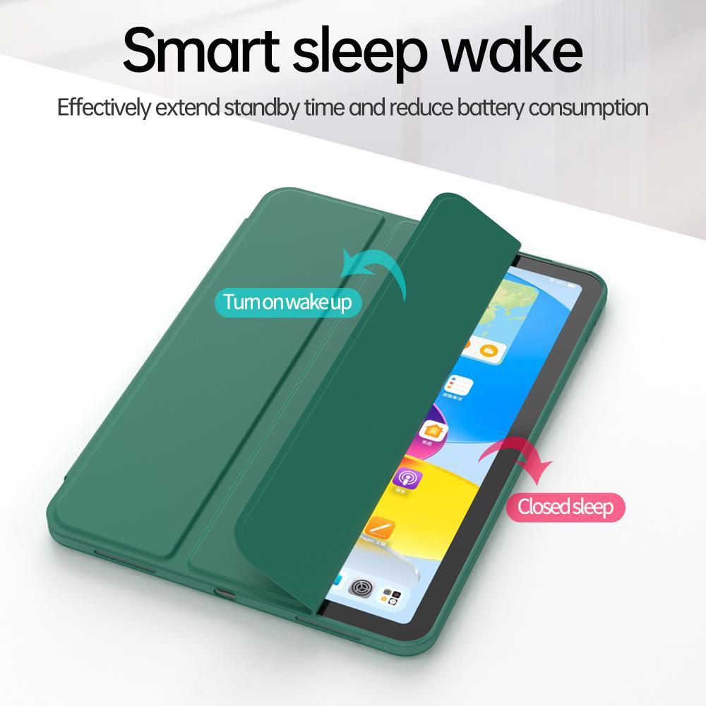For New iPad 10 2022 10th Generation Soft Back Shell Protective Smart Cover Case For iPad Pro 12.9 11 Inch 2022 2021 2020 2018/ iPad 5th 6th 7th 9th