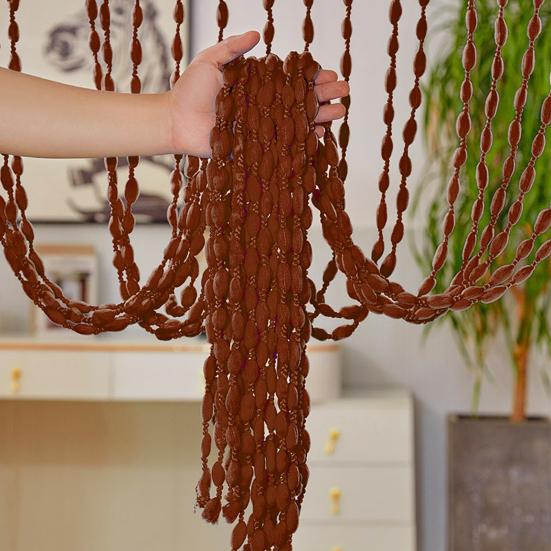 Нитяная дверная штора Мягкие шарики Кисточка Дверная штора Настенная панель Бахрома Жалюзи для окна Декоративная перегородка для дома Гостиная Задник Дверной проем