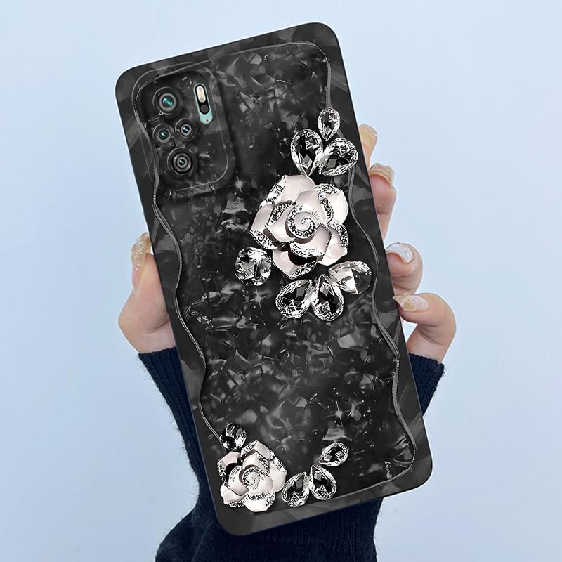 Чехол для телефона Xiaomi Poco M5s Чехол PocoM5s Модный Простой Бабочка Цветочный Мягкий Жидкий Силикон Чехол Для Poco M 5s Fundas