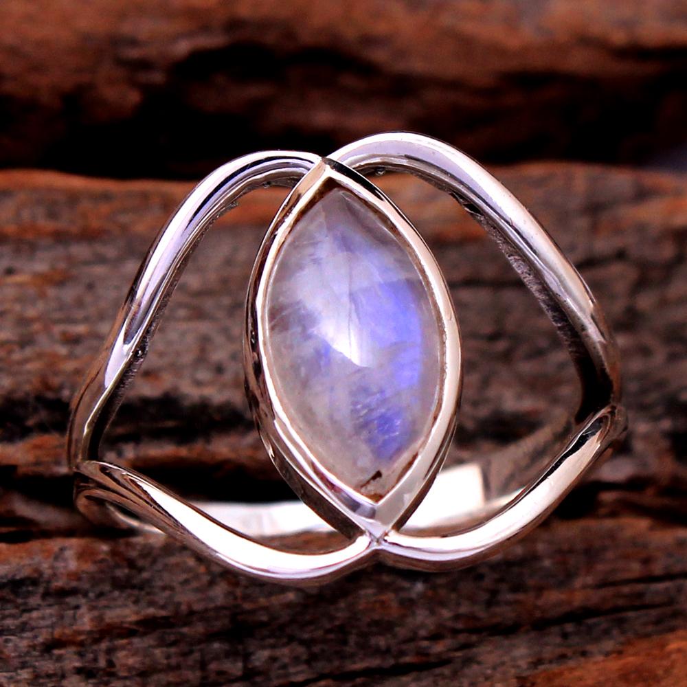 Moonstone Ring, Handmade Jewelry, 925 Sterling Silver, Gifts For Her, Silver Ring, Women Ring,
