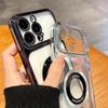 Для Magsafe Беспроводная Зарядка Покрытие Прозрачный Чехол для Телефона Для 17 16 15 14 13 12 11 Pro Max Plus 16E 17E Магнитная Крышка
