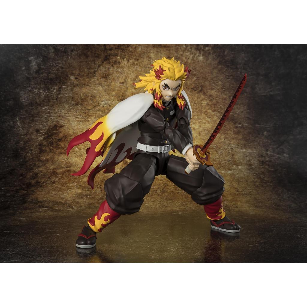 TAMASHII NATIONS S.H.Figuarts Demon Slayer Кёдзюро Рэнгоку Экшн-фигурка 150 мм ПВХ и АБС Окрашенная Коллекционная
