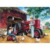 5D DIY Diamond Painting Full Round Drill "Tractor Scenery" 3D Rhinestone Embroidery