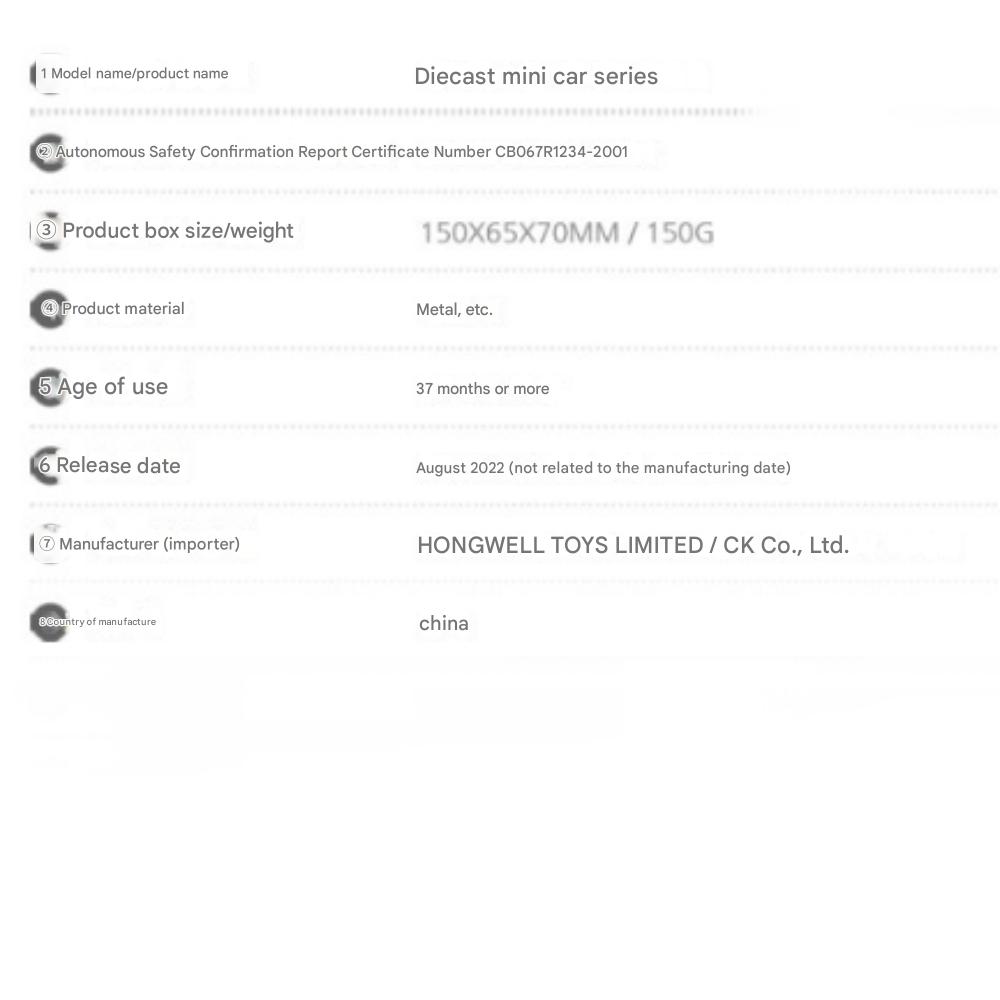 KIA EV6 GT Diecast Car